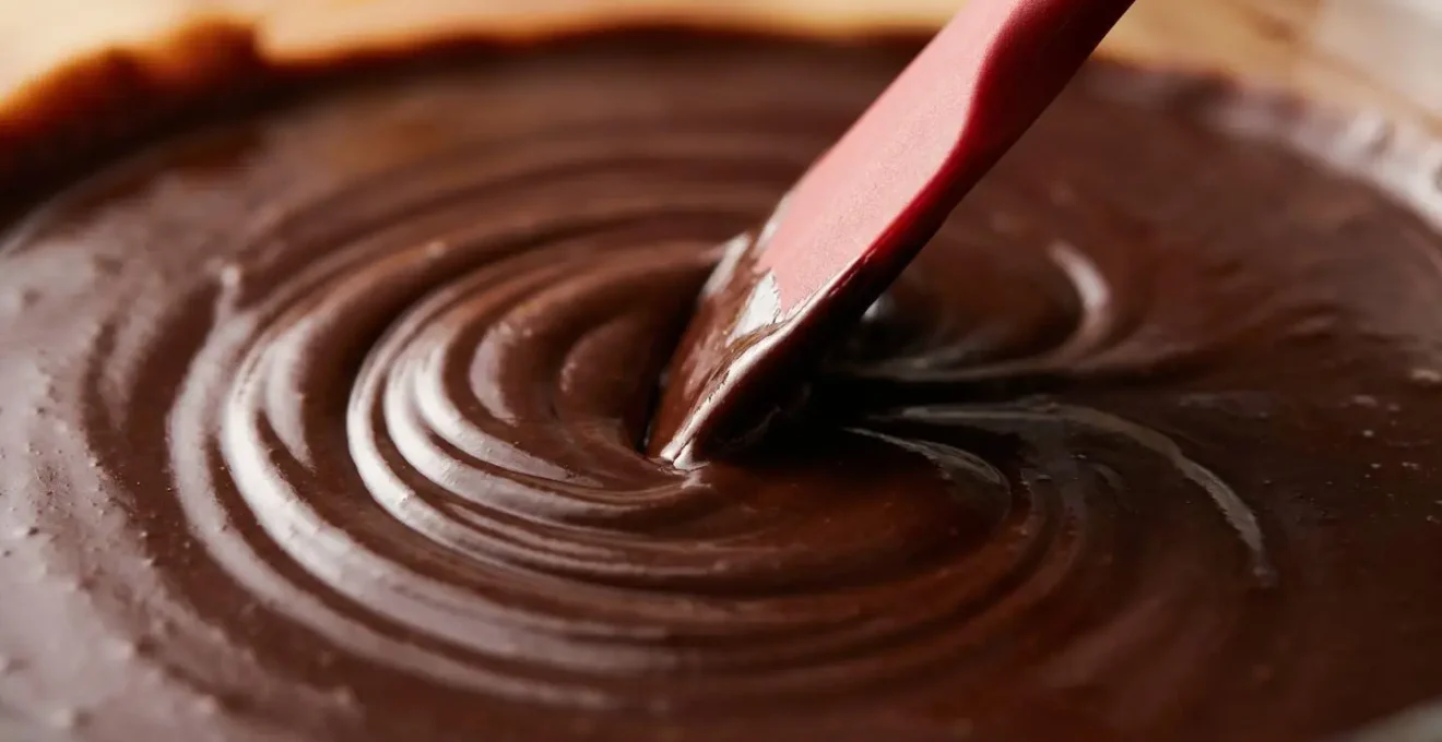 Technique d'émulsion d'une ganache au chocolat avec mouvement circulaire au centre
