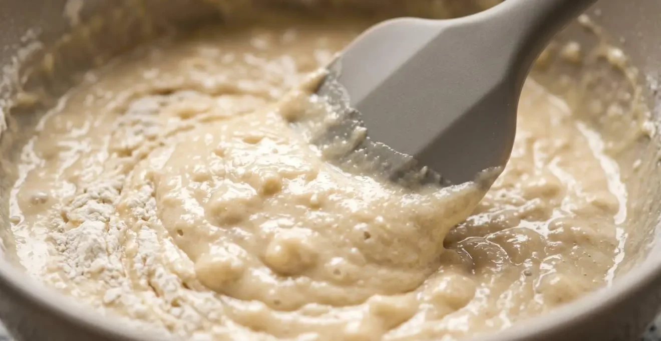Geste de pliage à la maryse illustrant la technique professionnelle pour mélanger une pâte à muffins